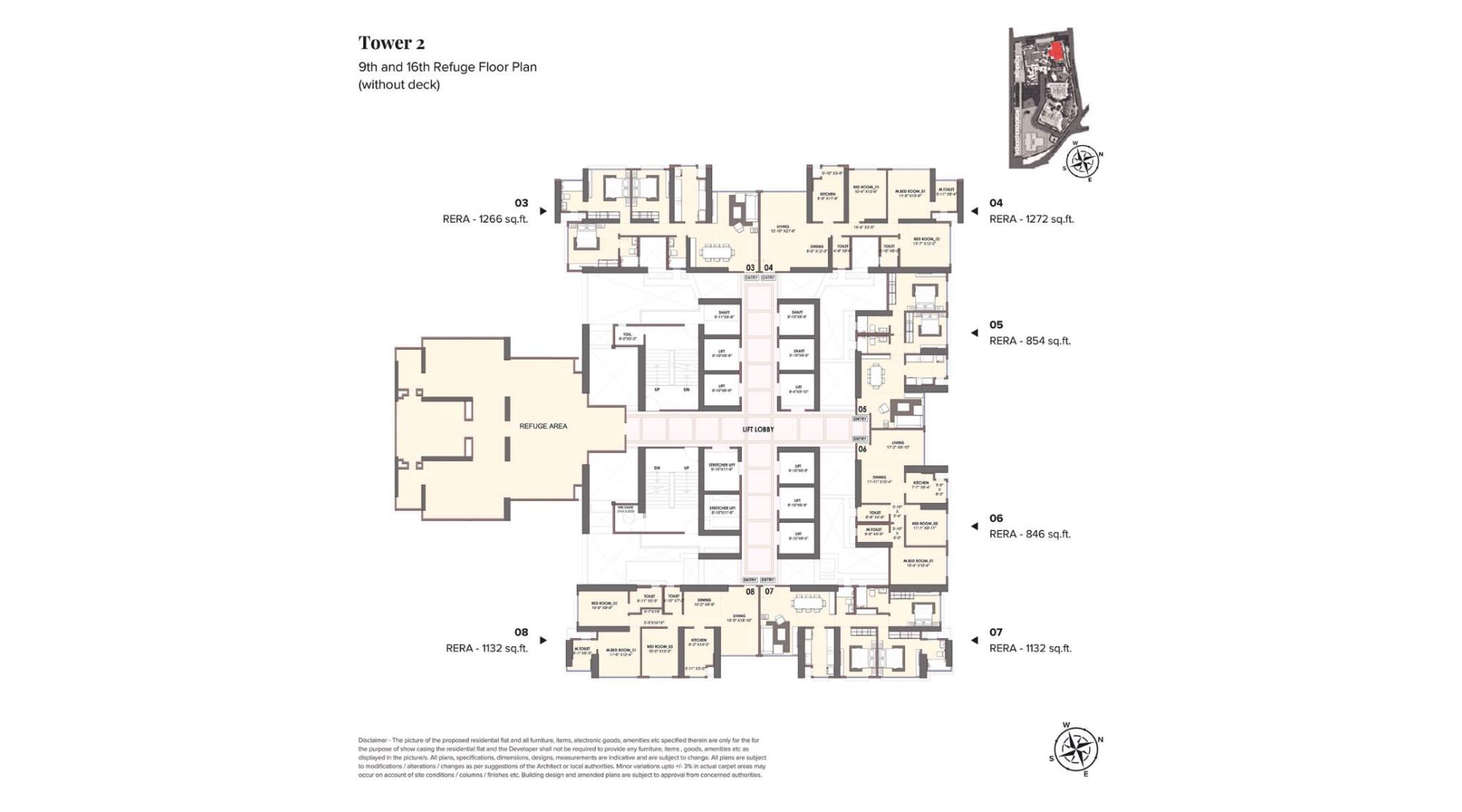 Monte-South-Floor-Plan-Refuge-Tower-2-Pilatus-9th-6th