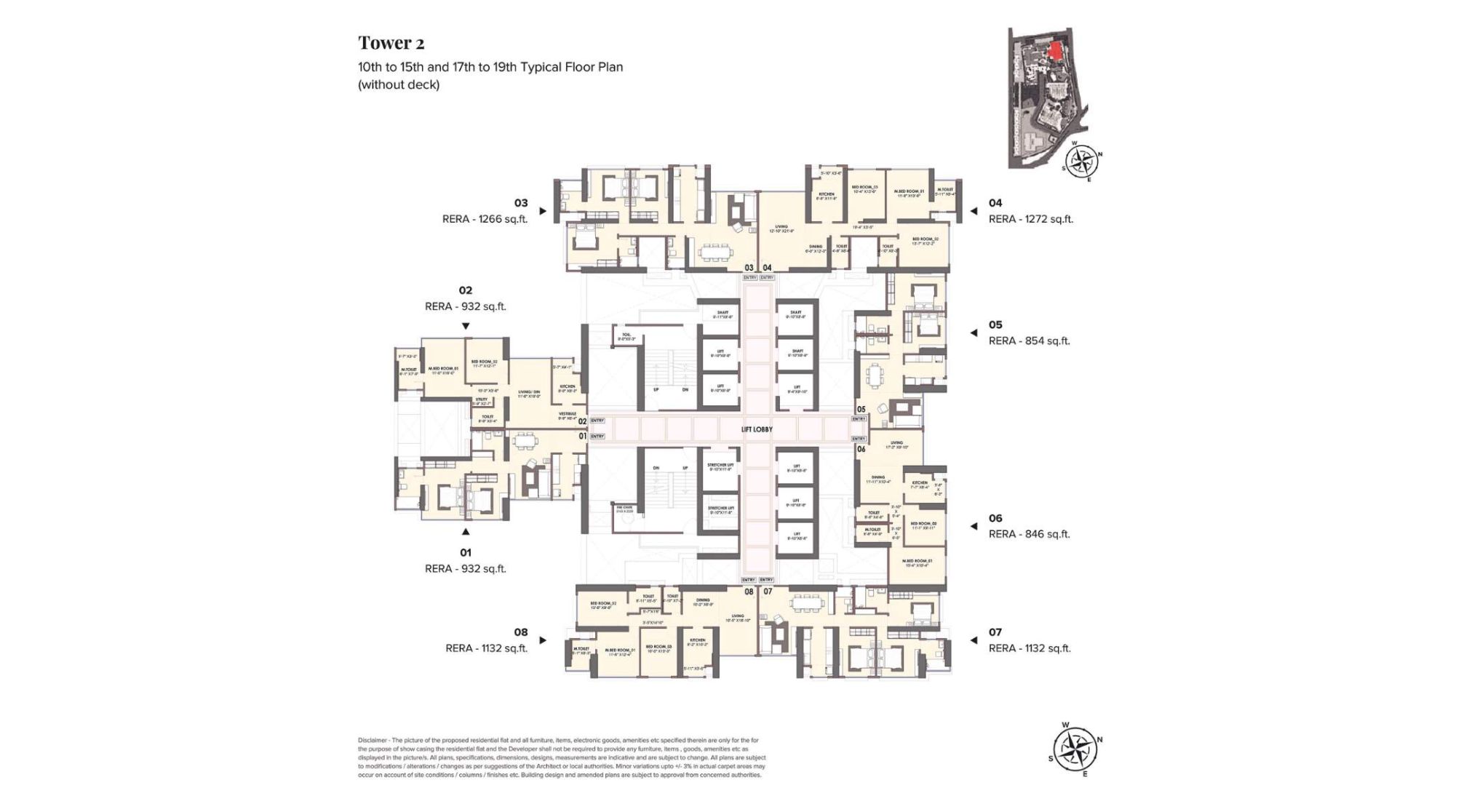 Monte-South-Floor-Plan-Tower-2-Pilatus-10th-to-15th-17th-to-19th