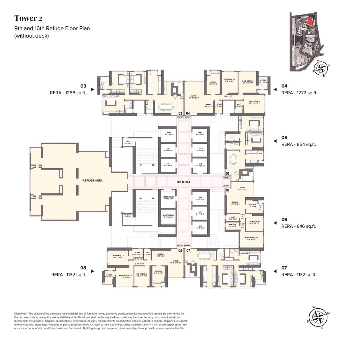 Monte-South-Floor-Plan-Refuge-Tower-2-Pilatus-9th-6th