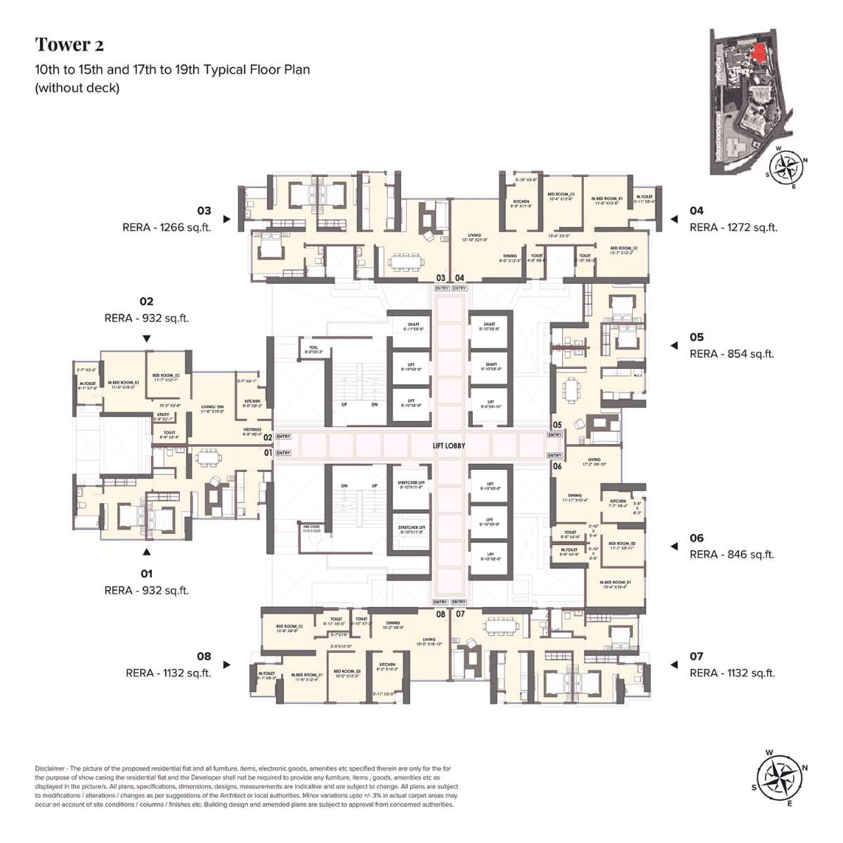 Monte-South-Floor-Plan-Tower-2-Pilatus-10th-to-15th-17th-to-19th