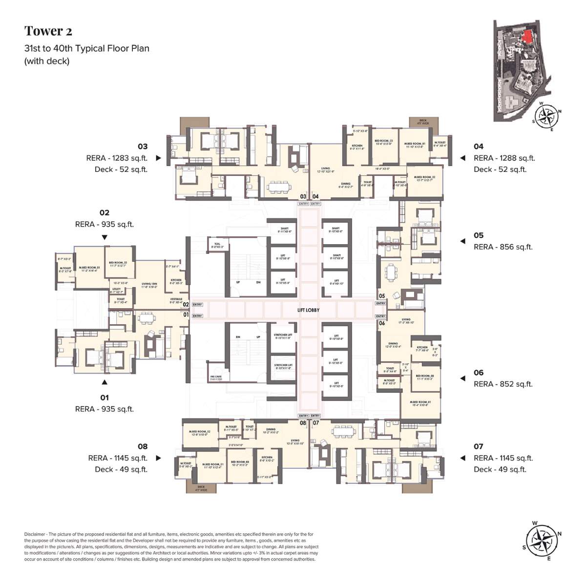 Monte-South-Floor-Plan-Tower-2-Pilatus-31st-to-40th